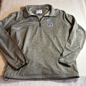 MLB Los Angeles Dodgers Sports by Carl Banks Pullover Gray Mens XL Sweatshirt